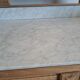 Bathroom cabinet with marble top in Henri II style