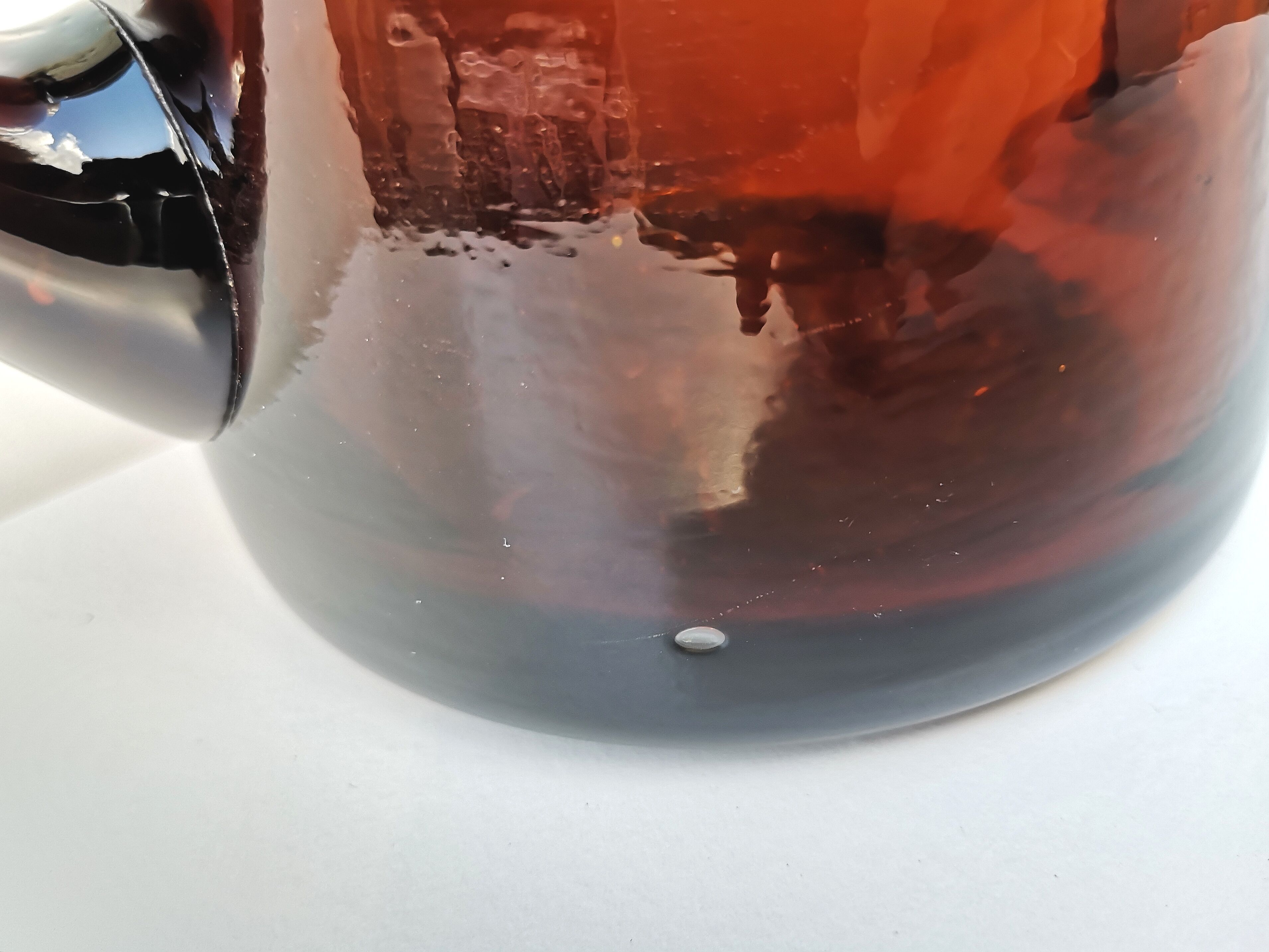 Carafe, vintage pitcher in blown glass