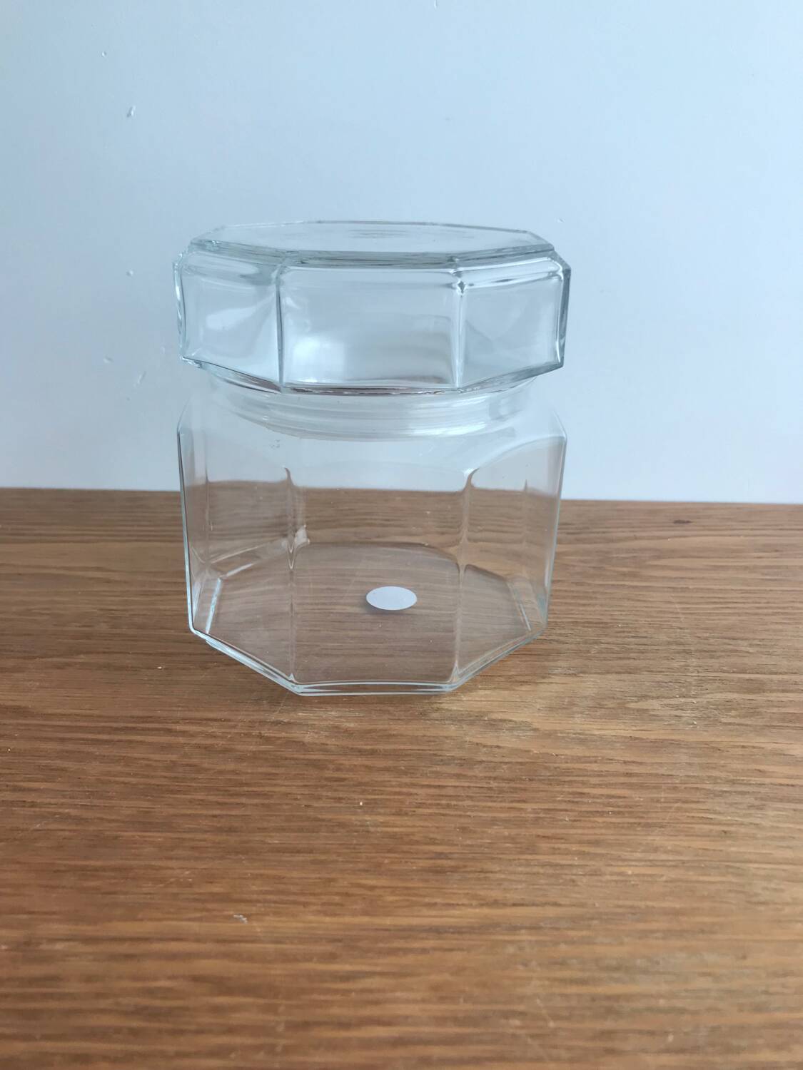 Vintage arcoroc octime model hermetic glass jar