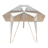 Petite table d'appoint ou table à fleurs en Lucite, design milieu du siècle, années 1970