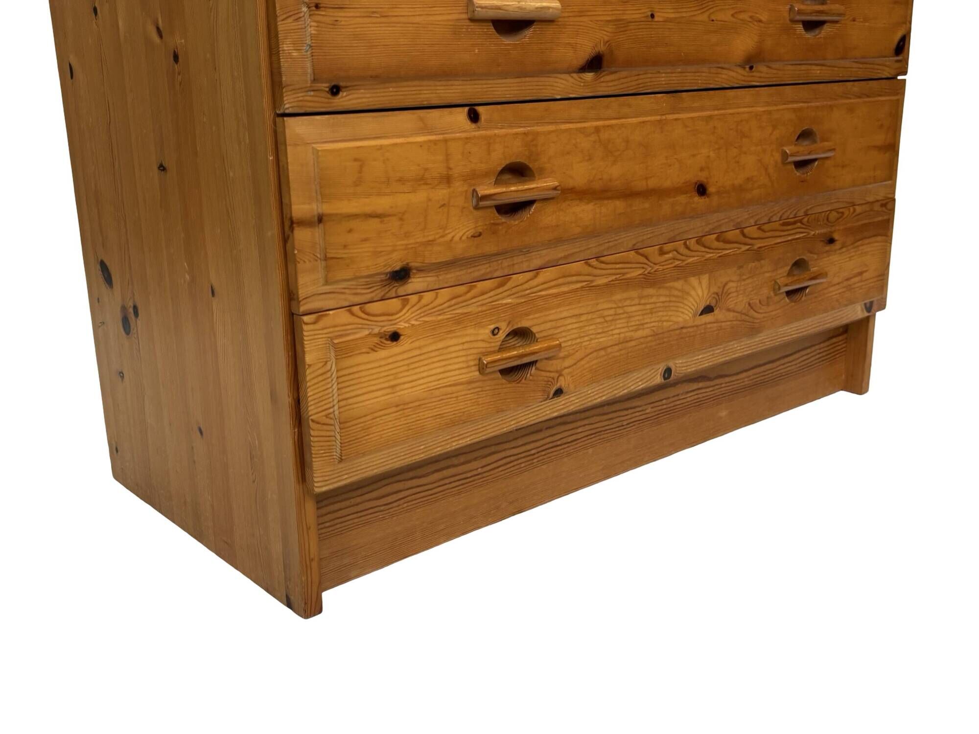 Vintage pine secretaire workstation desk, 1980s design