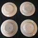 Series of four hollow plates Longwy 50s cherry blossoms