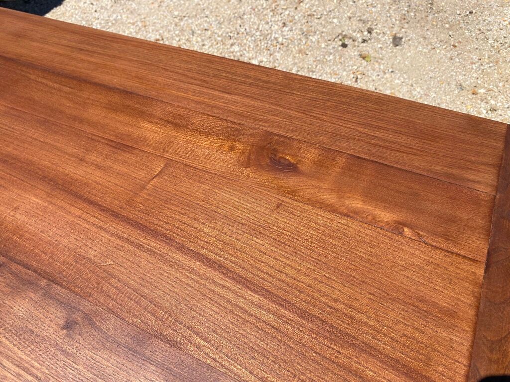 Solid oak dining farmhouse table 1980