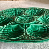 6 Sarreguemines slurry oyster plates