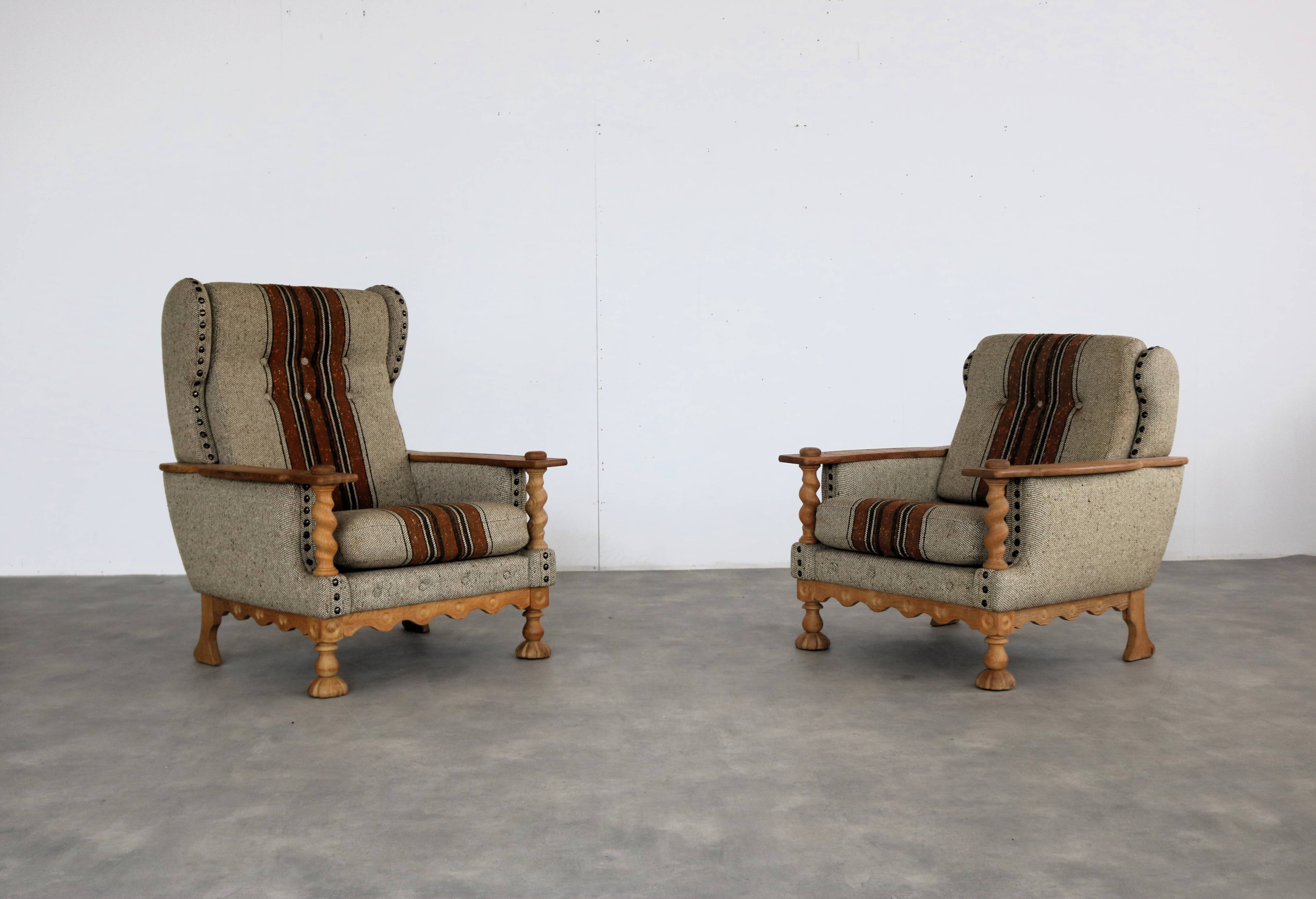 brutalist armchairs | easy chairs | 60s | Danish