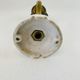 Antique wall lamp with swan neck + pleated green tulip - Art Deco