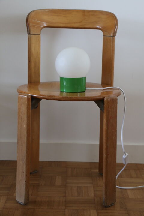 Lampe acier vert opaline