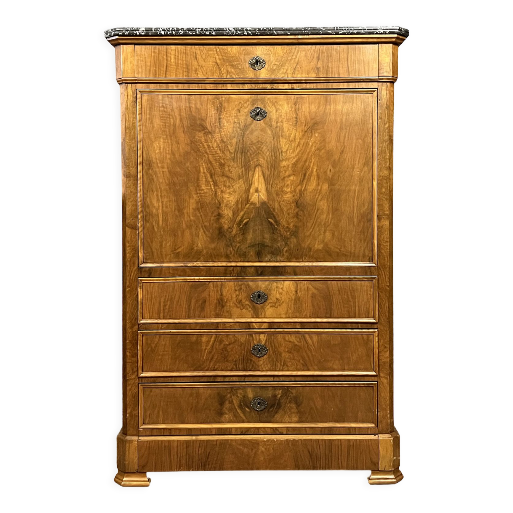 Secretary louis philippe walnut around 1830