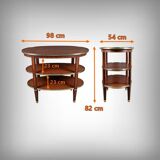 Dessert 3 trays in mahogany, Louis XVI style – 1900