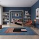 Handwoven Moroccan rug, natural wool, 250cm x 150cm, elegant decoration.
