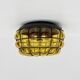 Venetian Murano caged glass flush mount with large bubbles, 1960s