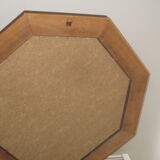 Octagonal wooden mirror  47x47cm