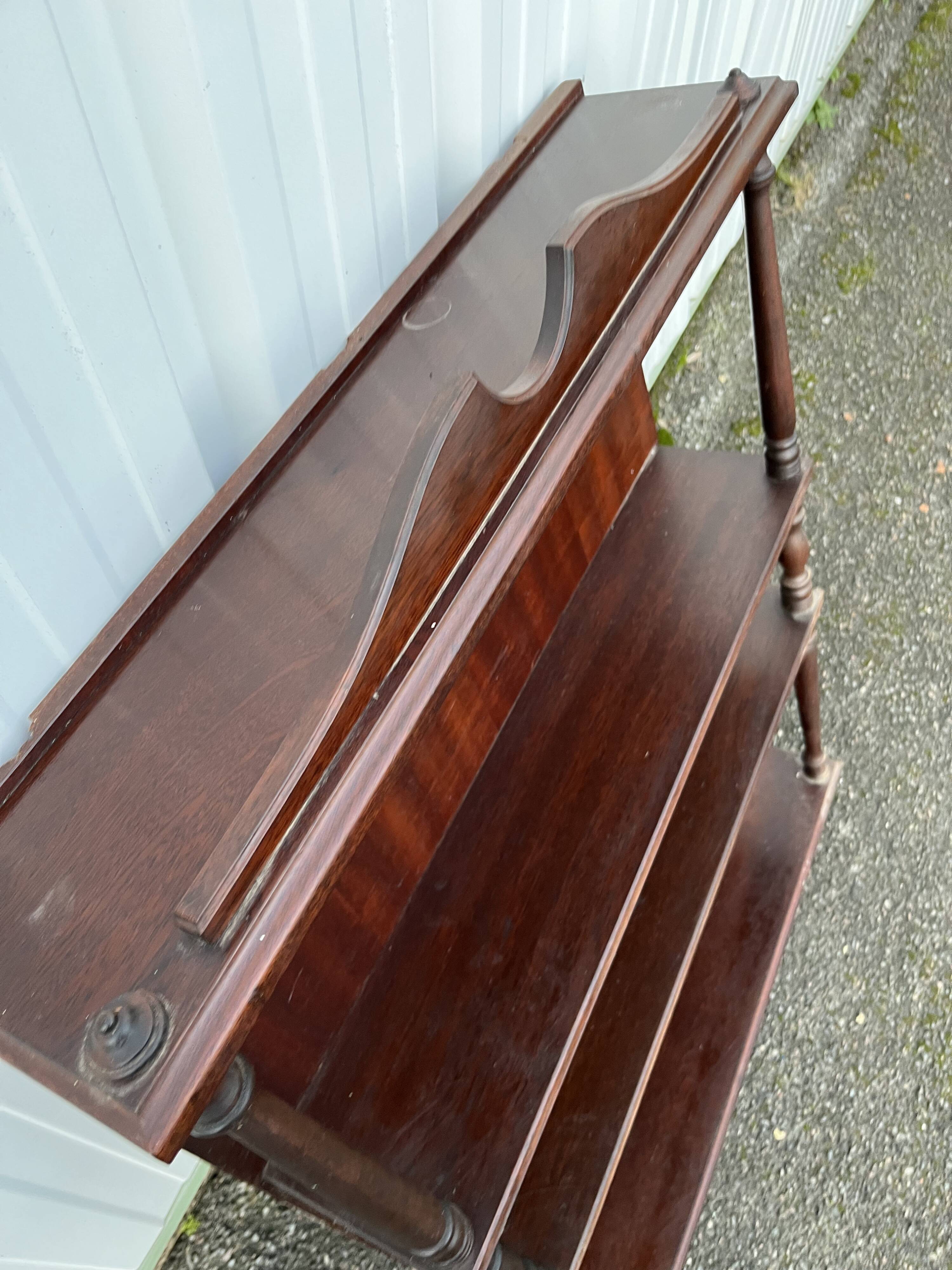 Louis-Philippe Style Wall Shelf 98 x 75 x 19