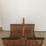 Rattan log holder