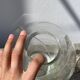 Murano transparent glass vase