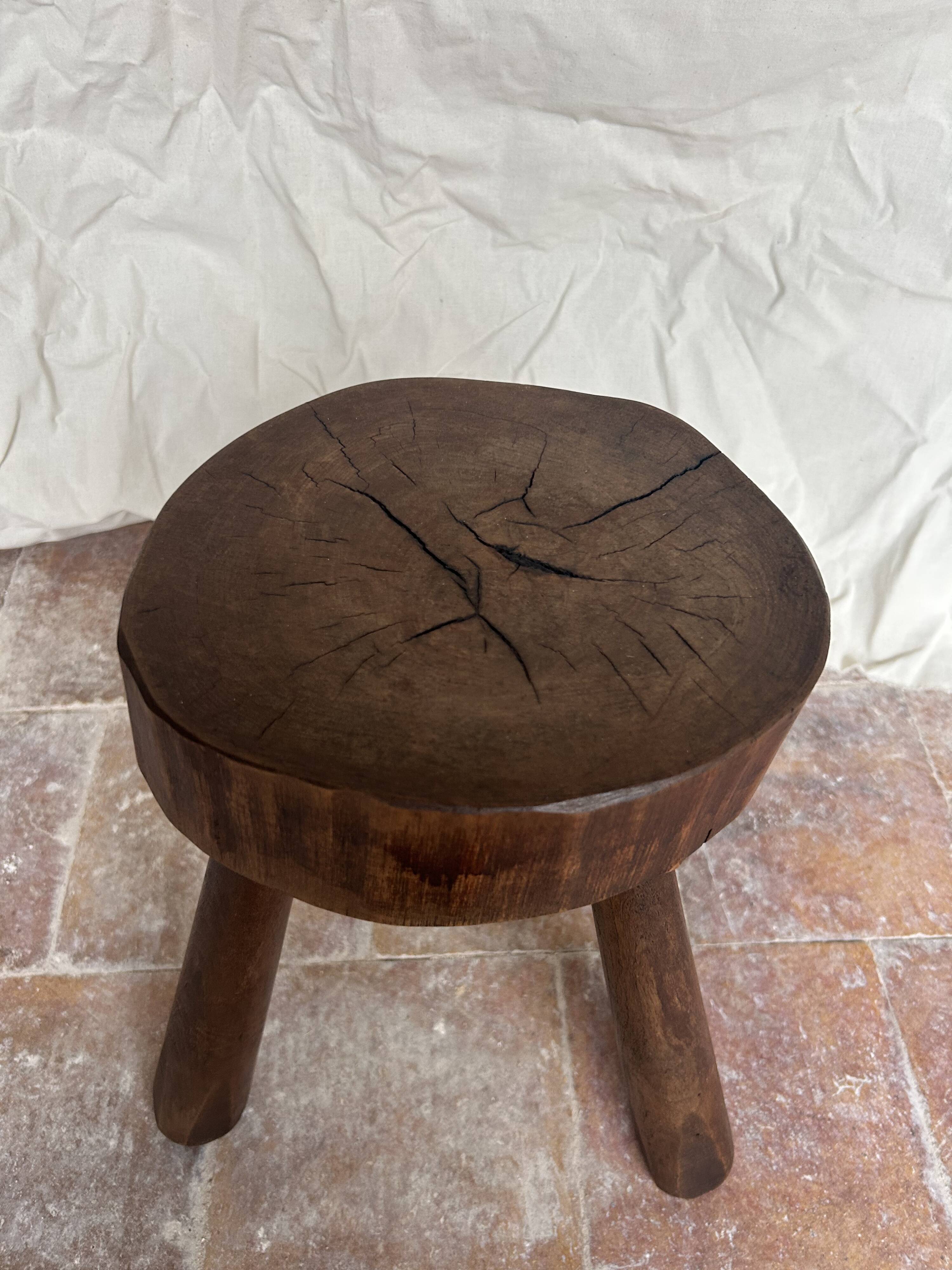 Brutalist tripod stool