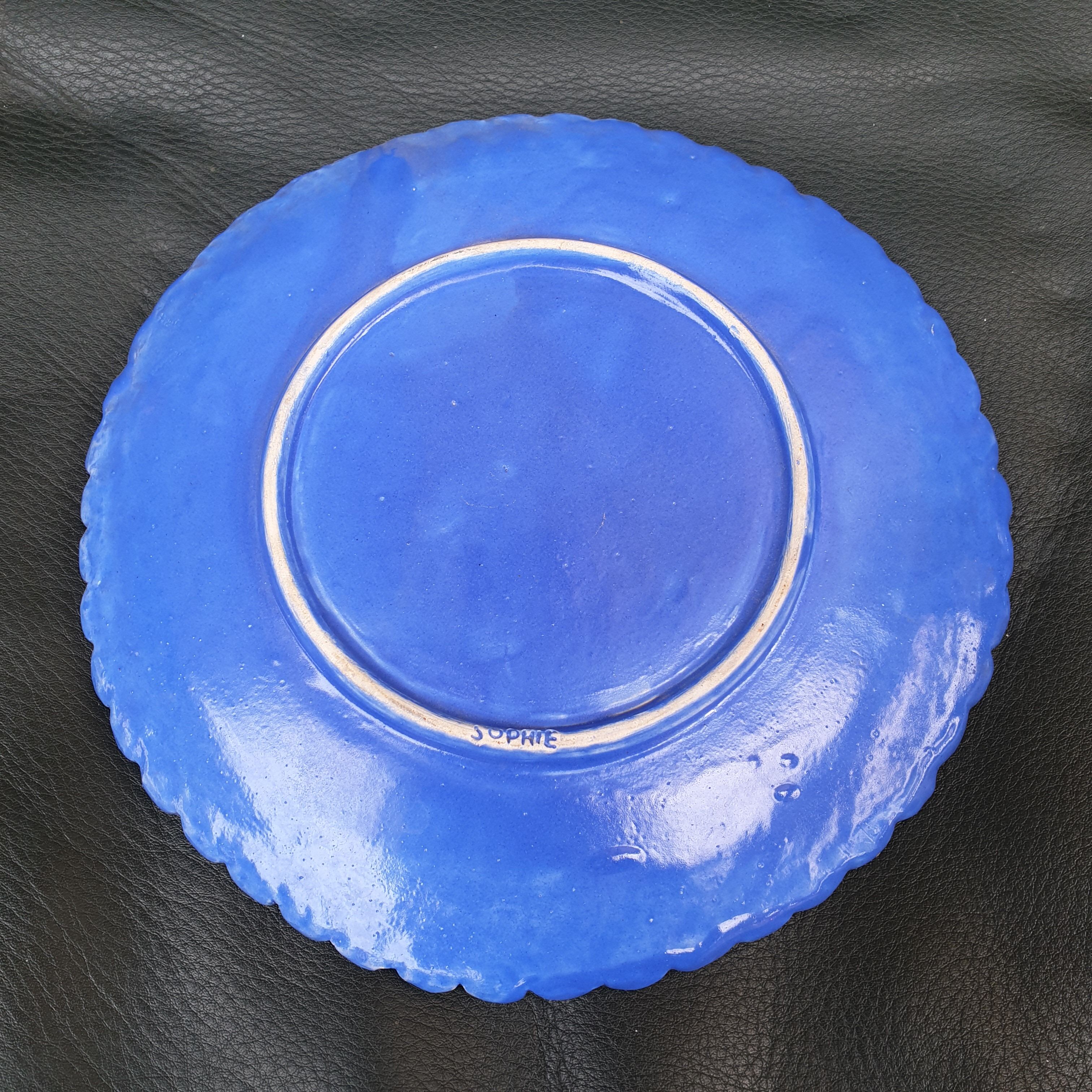 VINTAGE CERAMIC PLATE 1950