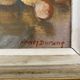 Oil on panel still life Henri Durand plate and fruits 20th century