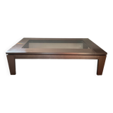 Italy coffee table in wood and glass
