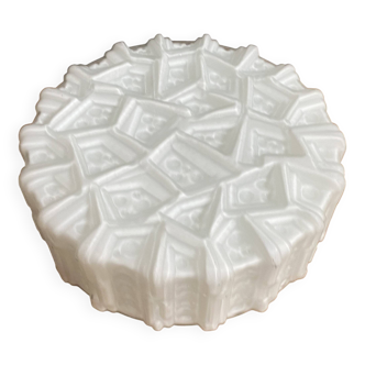 White Glass ceiling lamp by Peil & Putzler