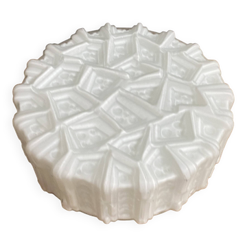 Plafonnier en verre blanc de Peil & Putzler