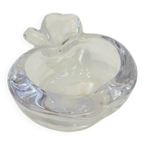 Crystal apple-shaped catchall – Vannes-le-Châtel, 1970s