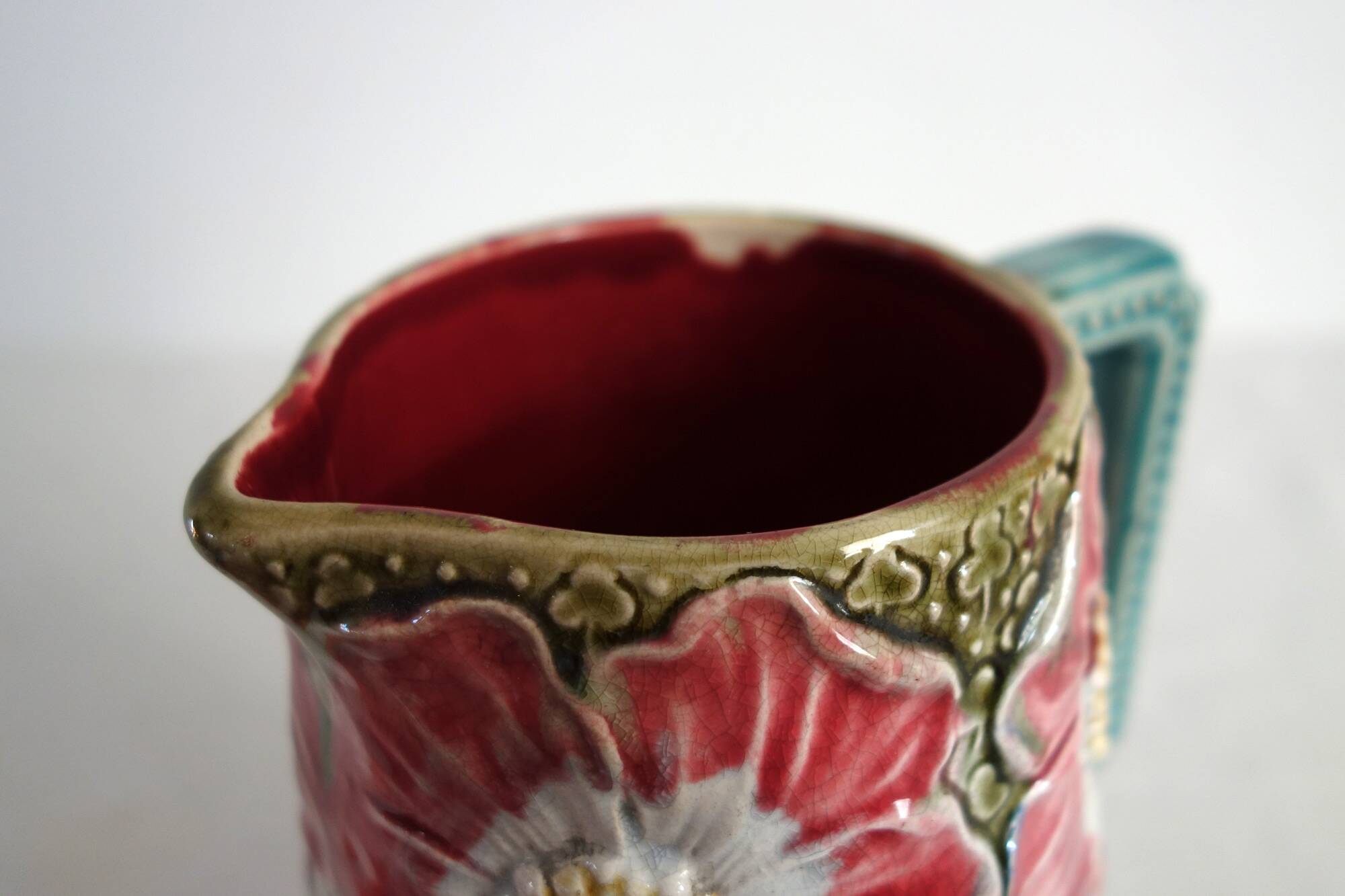 Art Nouveau slip pitcher Gustave de Bruyn 1900