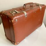 Small old brown suitcase