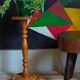 Plant harness in solid wood turned vintage