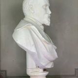 Buste en marbre de Carrare blanc statuaire, vers 1880
