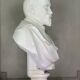 White Carrara marble bust, circa 1880.
