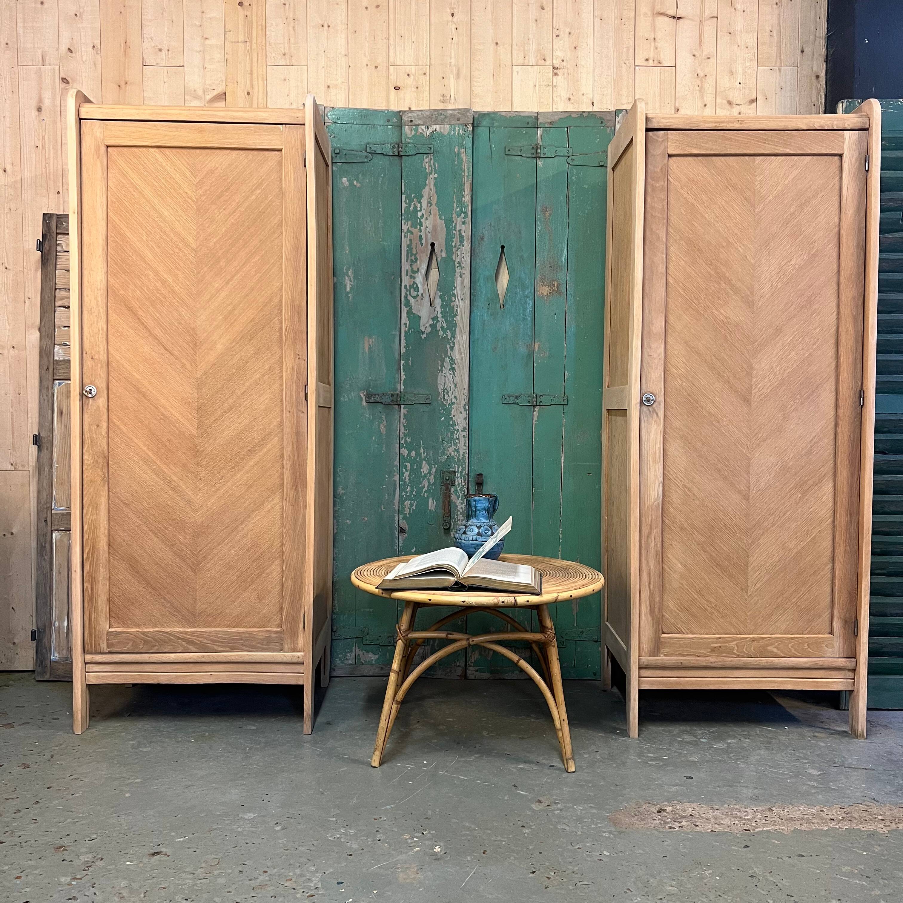 Vintage oak wardrobe