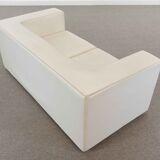 Throw Away Sofa by Willie Landels for Zanotta 1965 in white vinyl
