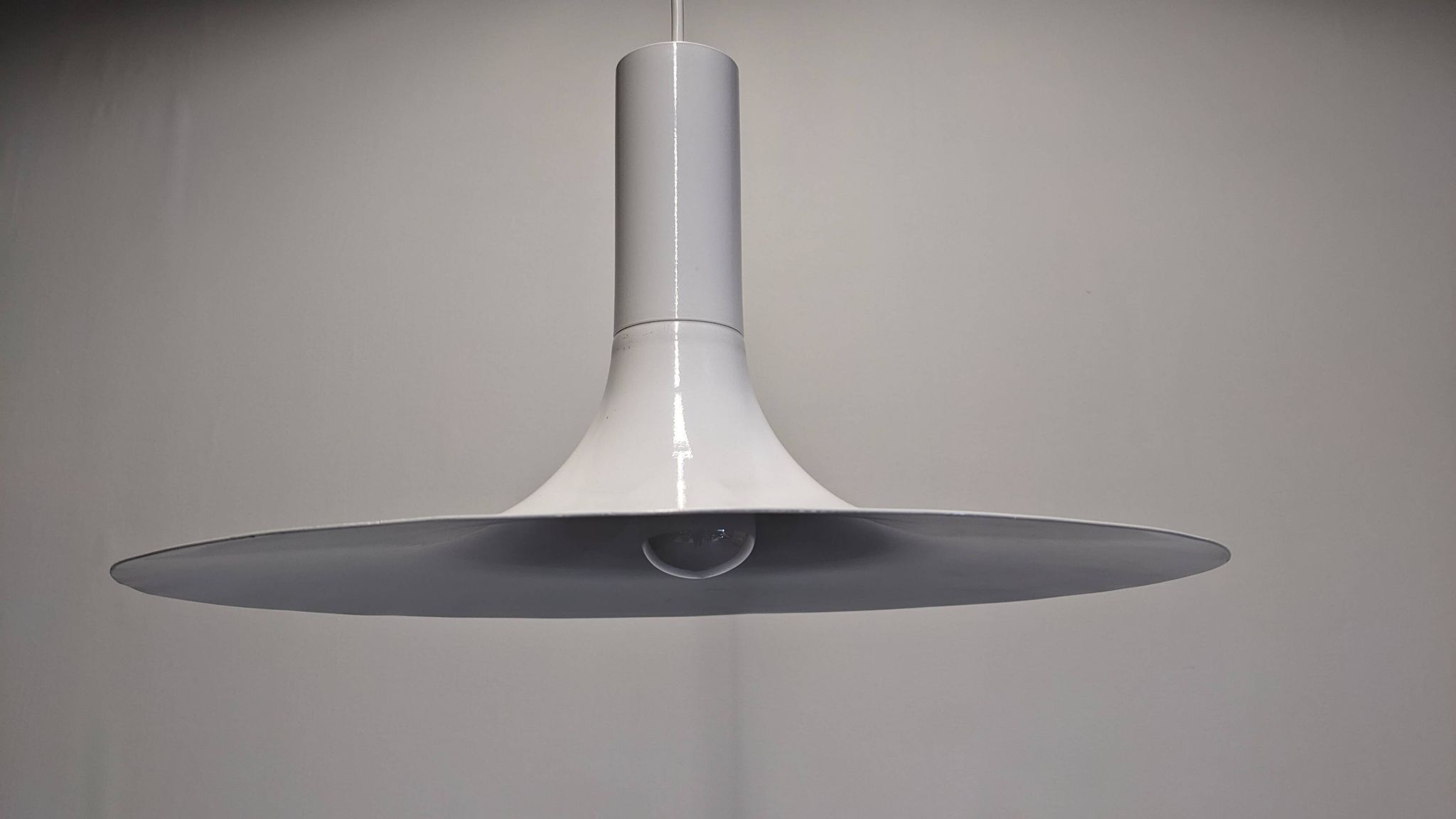 Pair of tulip pendants by Thorn Lighting, England circa 1970.