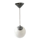 Suspension boule vintage en opaline blanche