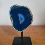 Blue Geode Agate on support