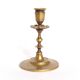 Brass candlestick with flower neck