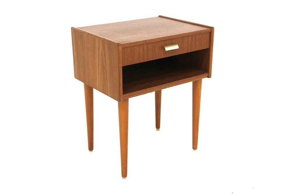 Scandinavian teak bedside table, Sweden, 1960s