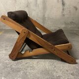 1960s pine folding armchair