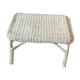 Vintage white rattan coffee table