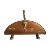 Porte bûches cuivre et laison
