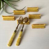 6 Bakelite knife holders