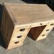 Magnificent old professional desk counter made of solid light walnut.