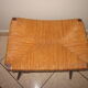Tabouret vintage paille 1960