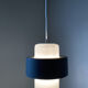 Suspension Philips par Louis Kalff en opaline et metal. 1960