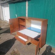 Old buffet furniture Scandinavian secretary wood vintage teak