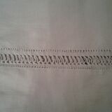 Old Lin Drap. Monogram embroidered and opened R M and 3 lines day