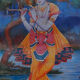 Plaque metal publicitaire ancienne lakshmi Inde
