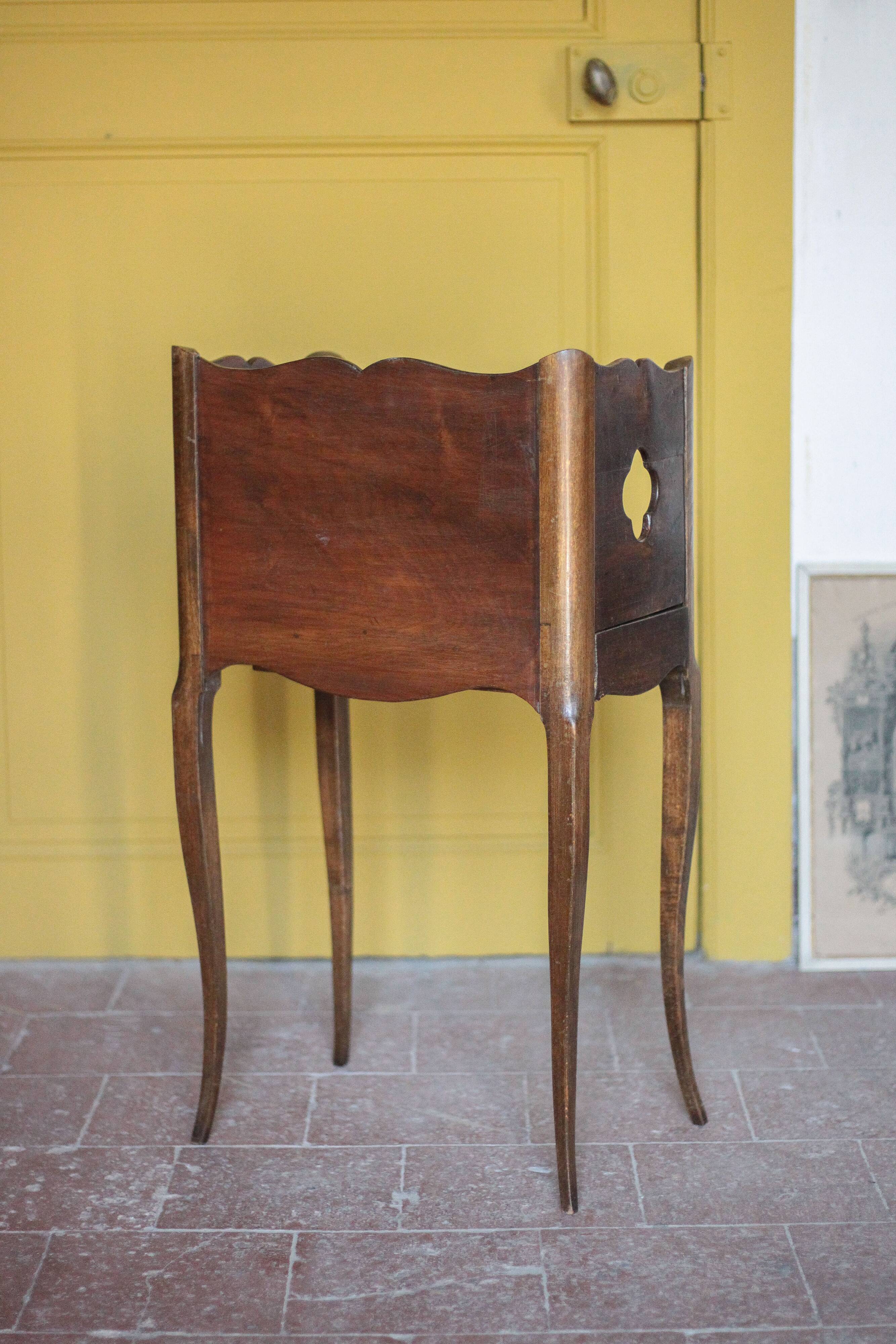 Bedside table, nightstand wood, accent furniture, antique furniture