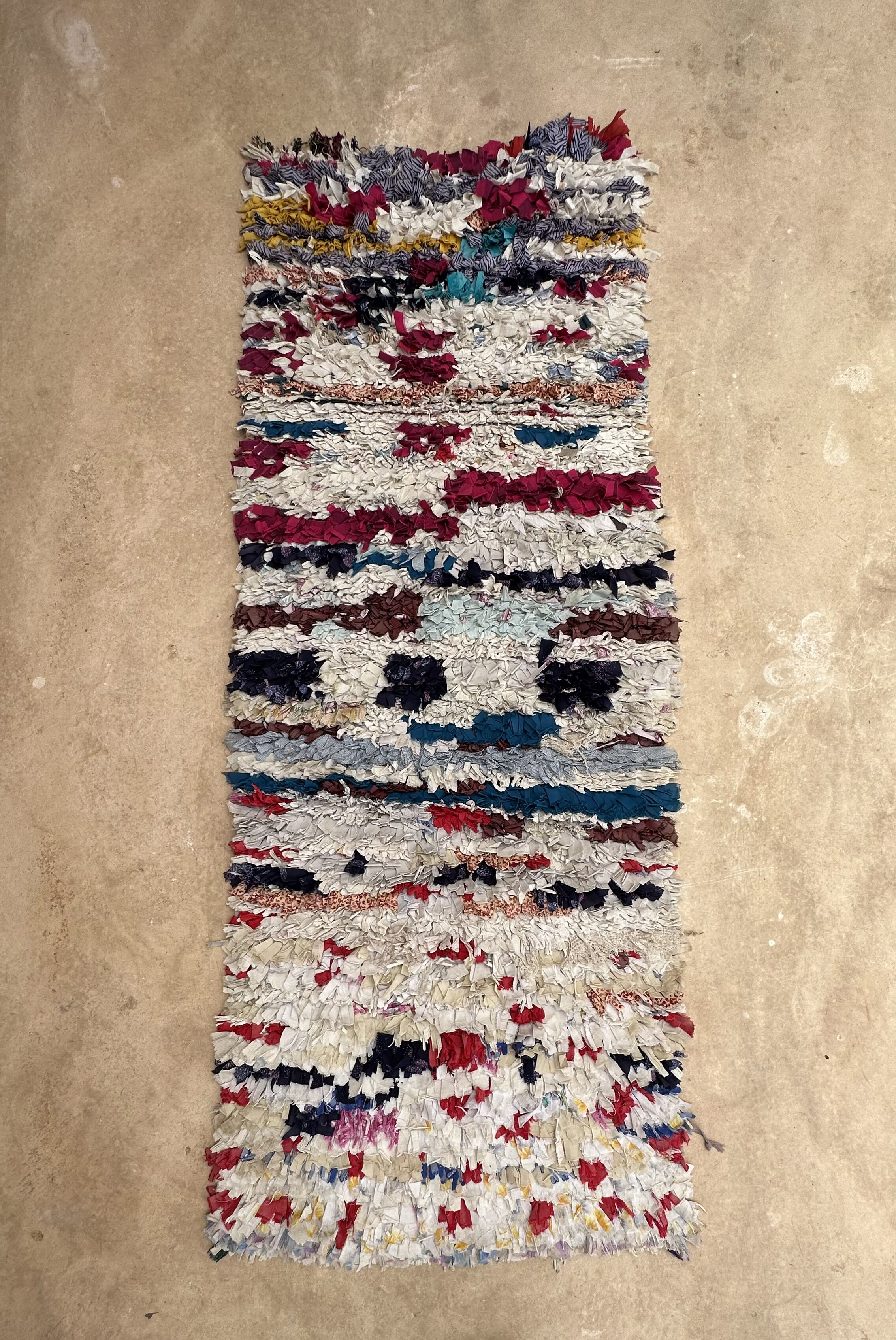 Boucherouite carpet - 80 x 209 cm